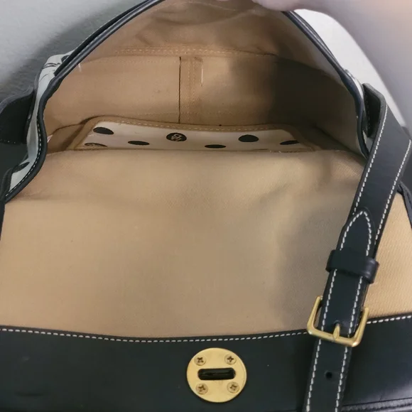 Vintage Dooney & Bourke Monogram Polka Dot Made in USA crossbody - Picture 11 of 14